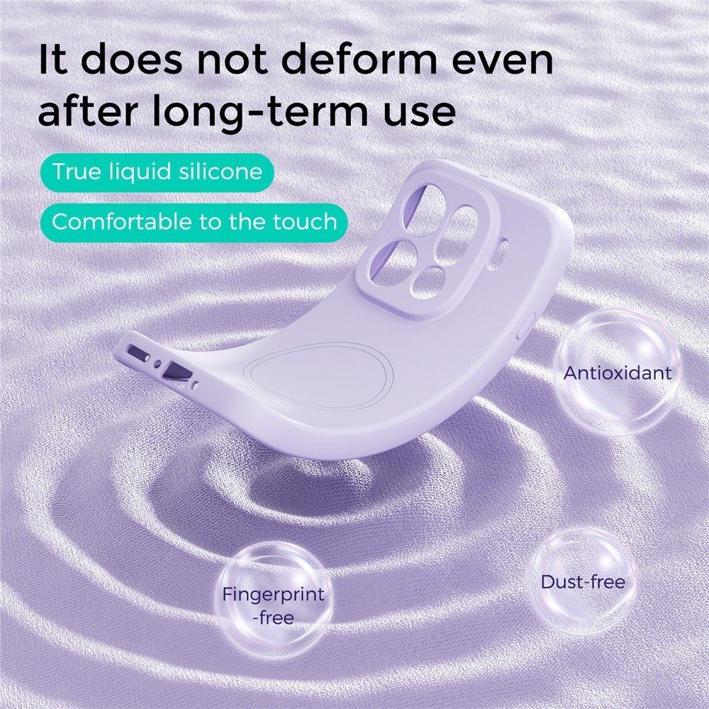 Solide gelový obal s MagSafe na Oppo Find X9 Pro 5G - fialový