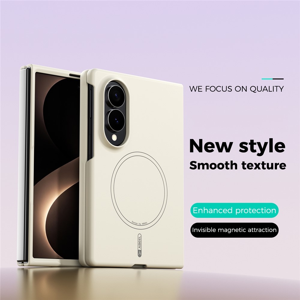 Solide gelový obal s MagSafe na Samsung Galaxy Z Fold8 5G - béžový