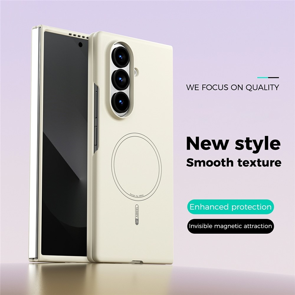 Solide gelový obal s MagSafe na Samsung Galaxy Z Fold8 Ultra 5G - béžový