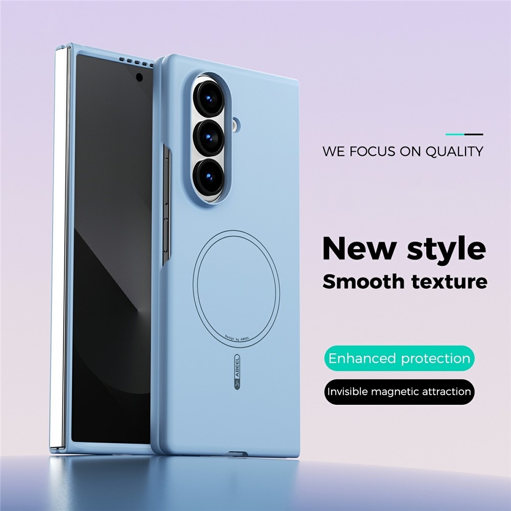 Solide gelový obal s MagSafe na Samsung Galaxy Z Fold8 Ultra 5G - světlemodrý
