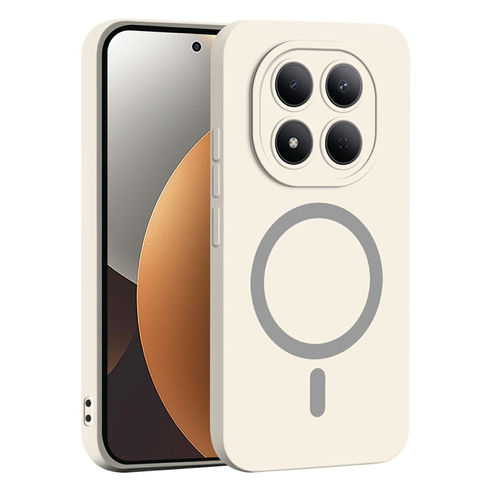 Solide gelový obal s MagSafe na Xiaomi Redmi Note 15 Pro 4G - bílý