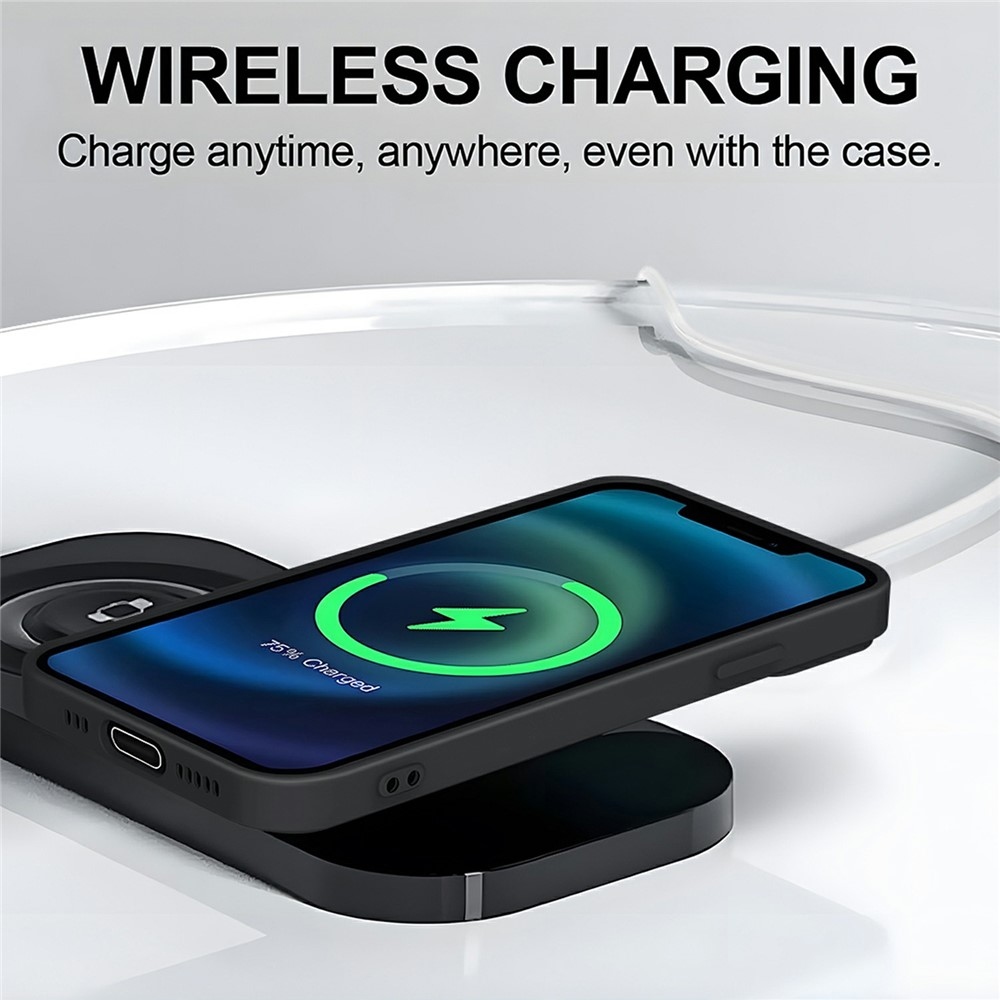 Solide gelový obal s MagSafe na Xiaomi Redmi Note 15 Pro 4G - černý