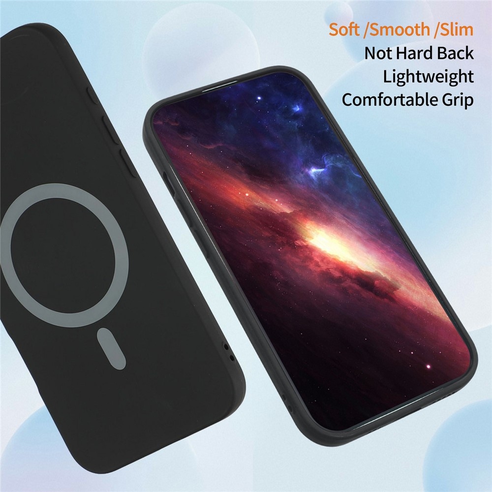 Solide gelový obal s MagSafe na Xiaomi Redmi Note 15 Pro 4G - černý