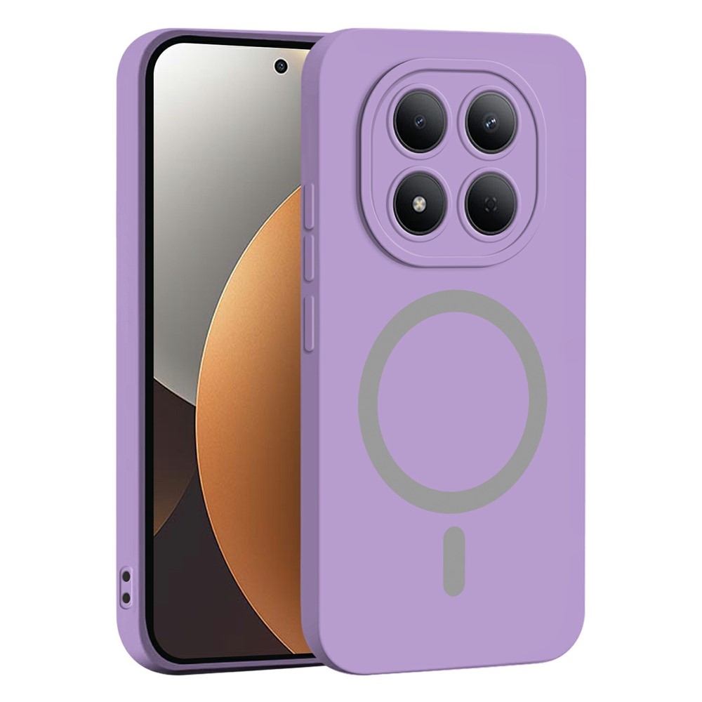 Solide gelový obal s MagSafe na Xiaomi Redmi Note 15 Pro 4G - fialový