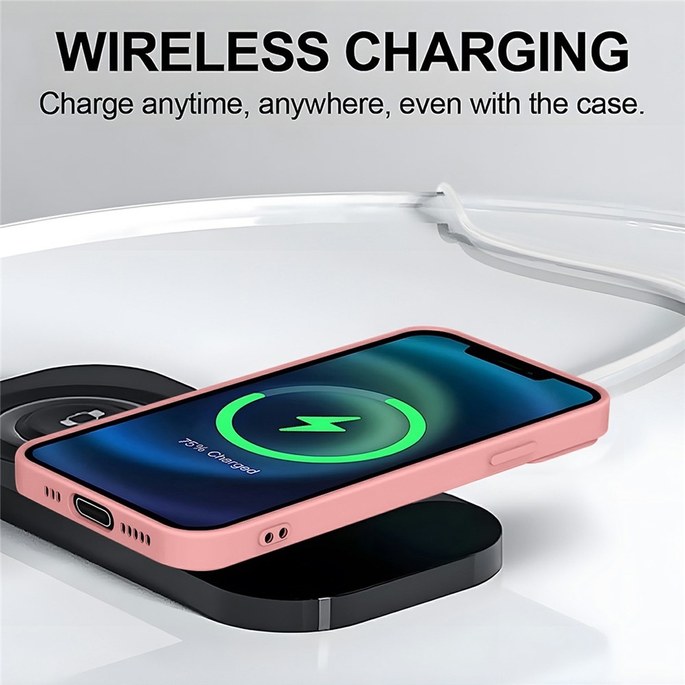 Solide gelový obal s MagSafe na Xiaomi Redmi Note 15 Pro 4G - růžový