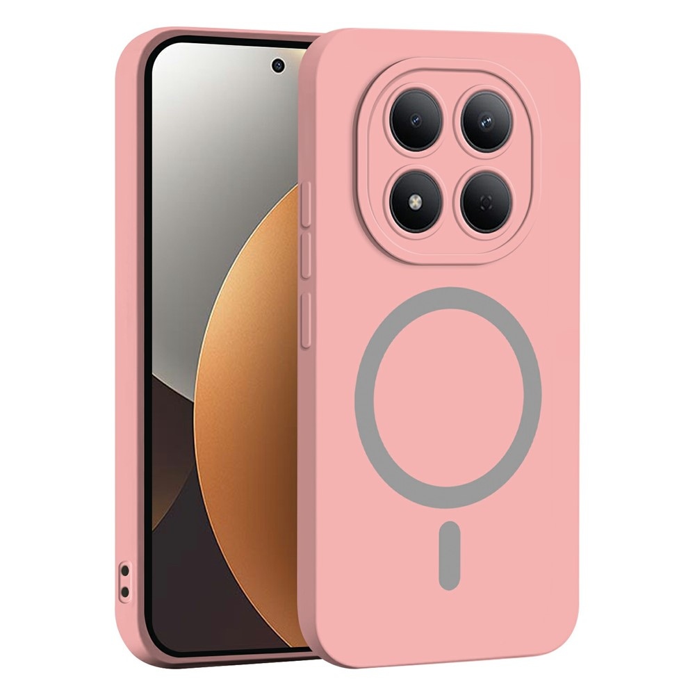 Solide gelový obal s MagSafe na Xiaomi Redmi Note 15 Pro 4G - růžový