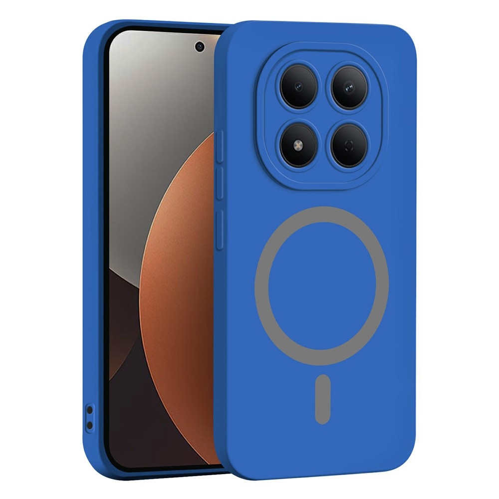 Solide gelový obal s MagSafe na Xiaomi Redmi Note 15 Pro 4G - tmavěmodrý