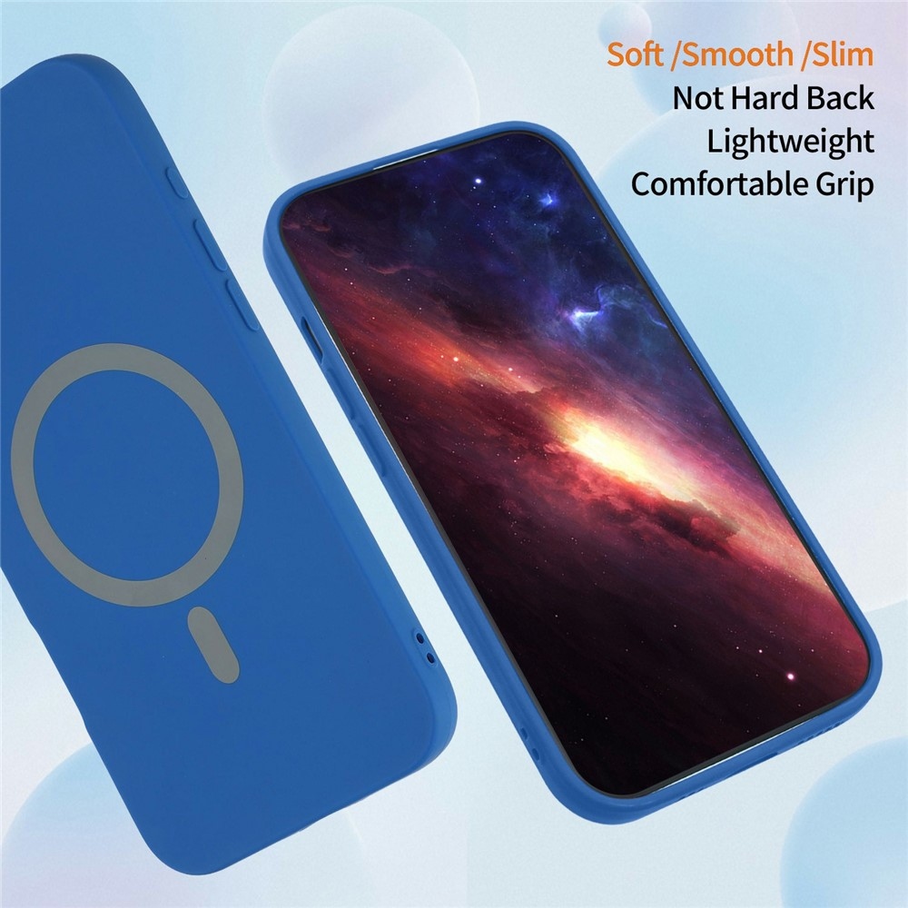 Solide gelový obal s MagSafe na Xiaomi Redmi Note 15 Pro 4G - tmavěmodrý