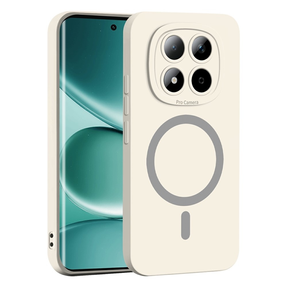 Solide gelový obal s MagSafe na Xiaomi Redmi Note 15 Pro 5G - bílý