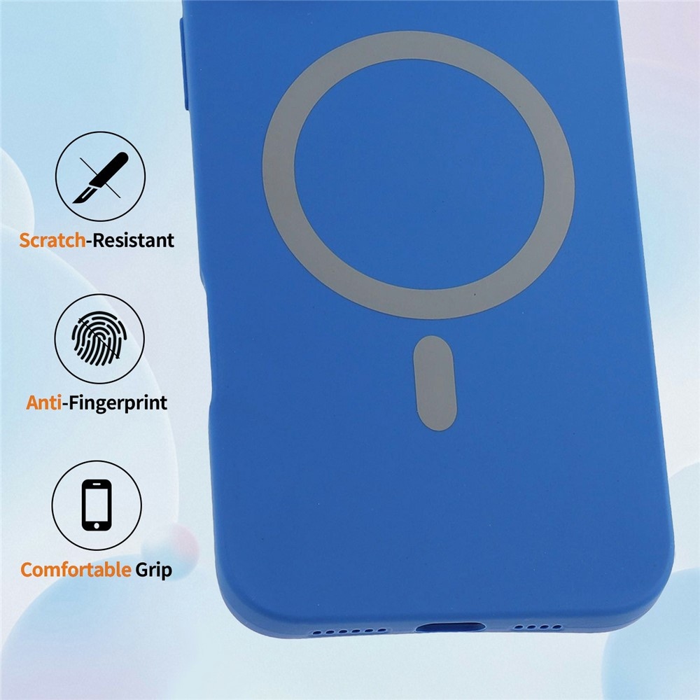 Solide gelový obal s MagSafe na Xiaomi Redmi Note 15 Pro 5G - tmavěmodrý