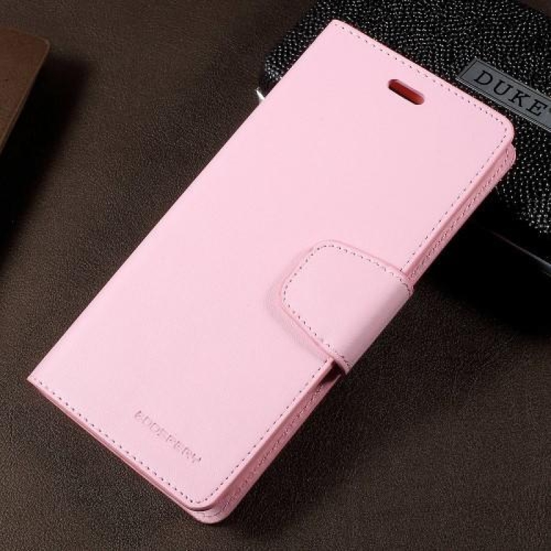 Sonata PU kožené pouzdro na mobil Samsung Galaxy S8 Plus - růžové