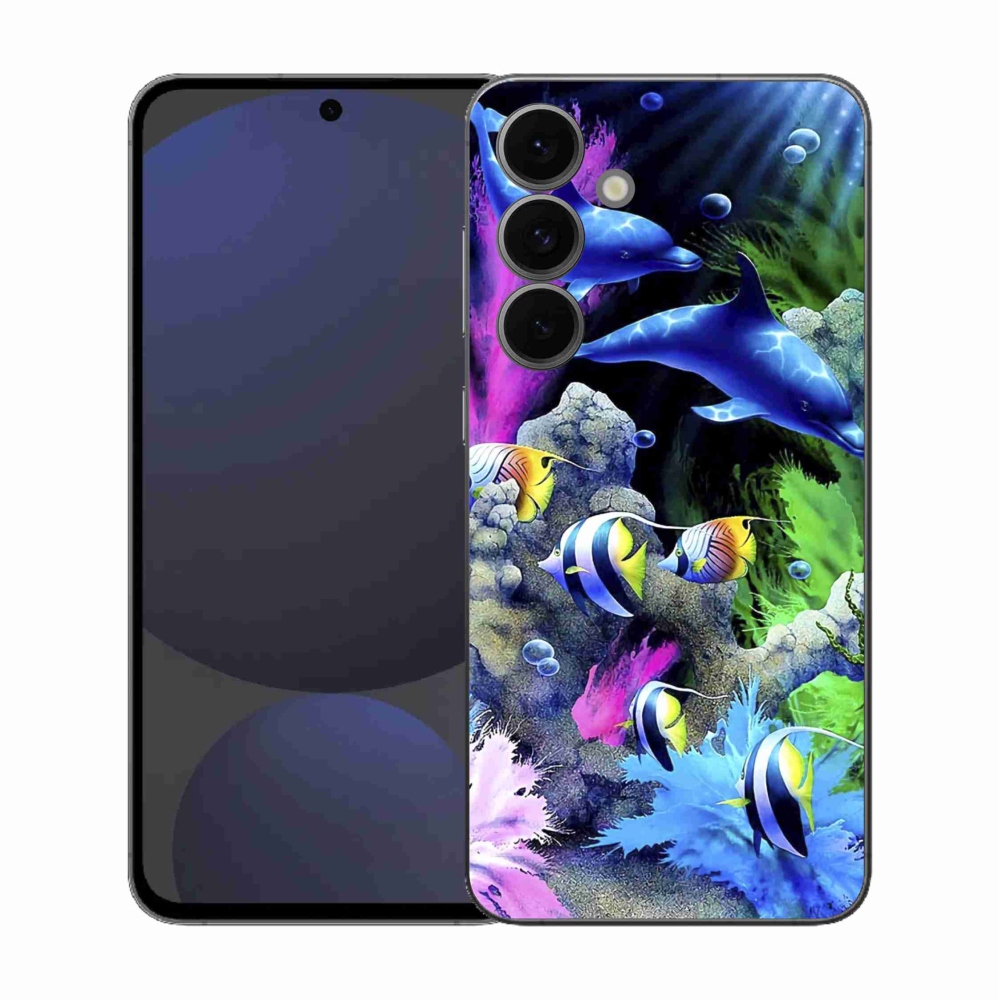 Gelový kryt mmCase na Samsung Galaxy S25 FE - mořský svět