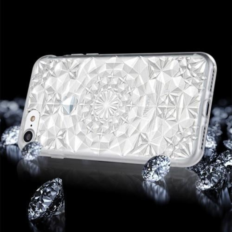 Sparkle 3D gelový obal na iPhone 8 Plus a iPhone 7 Plus - bílý