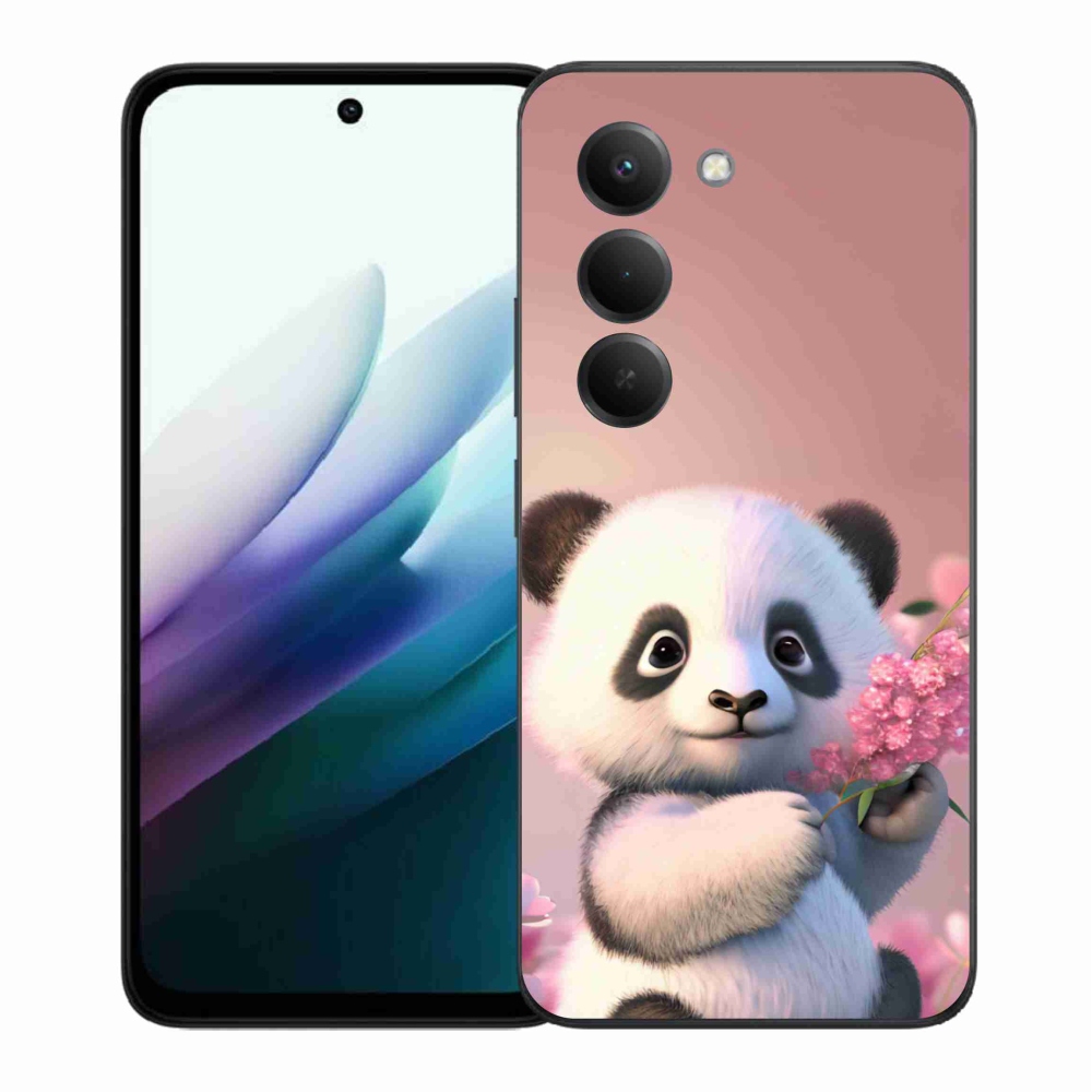 Gelový kryt mmCase na Xiaomi Redmi 15 4G/5G (171mm) - roztomilá panda
