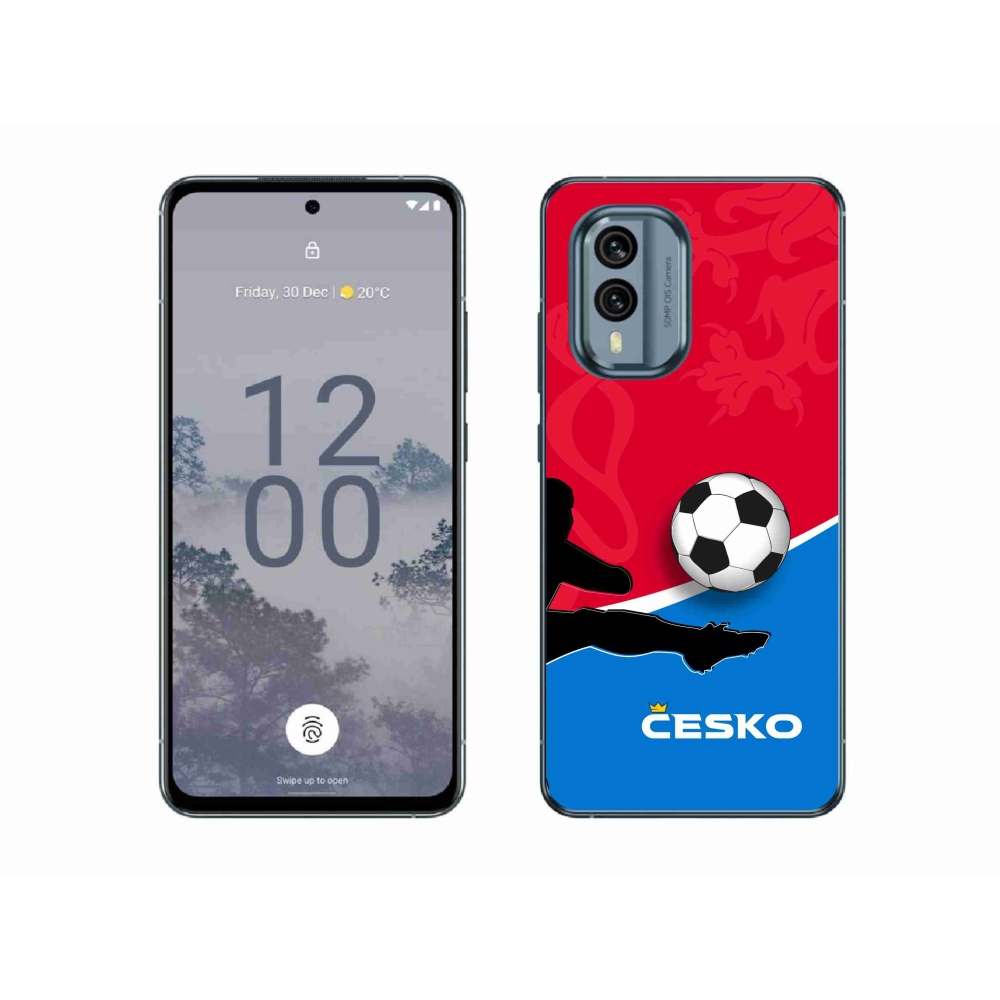 Gelový kryt mmCase na Nokia X30 5G - fotbal Česko 2