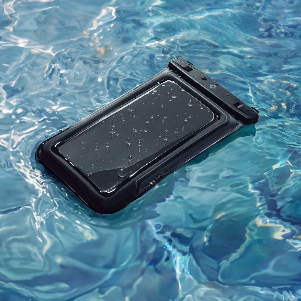 Spigen AquaShield A611P vodotěsné plovoucí univerzální pouzdro (2ks) - matné černé