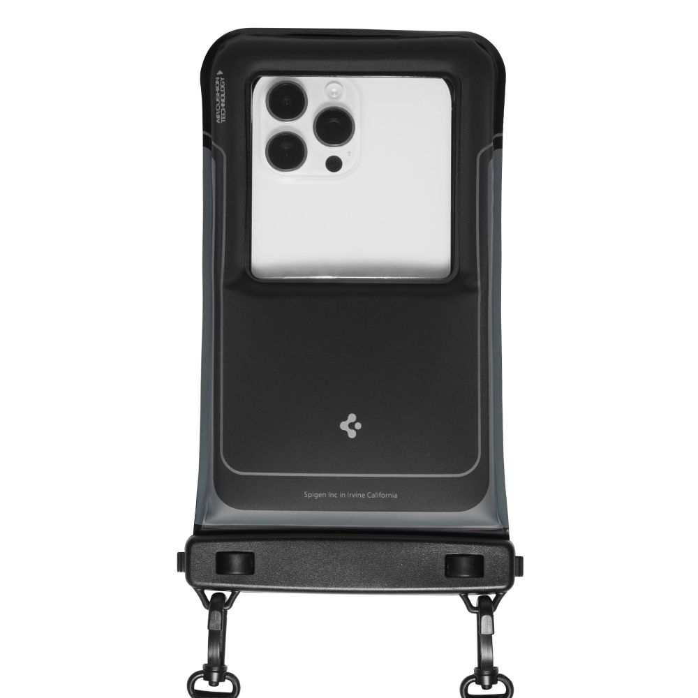 Spigen AquaShield A611P vodotěsné plovoucí univerzální pouzdro (2ks) - matné černé