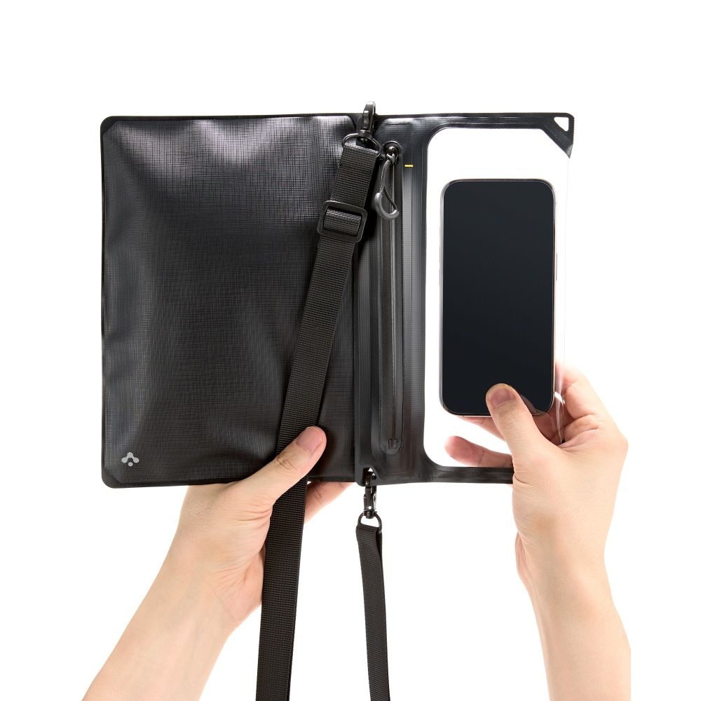 Spigen AquaShield A640 univerzální vodotěsná taška přes rameno a pouzdro - černá