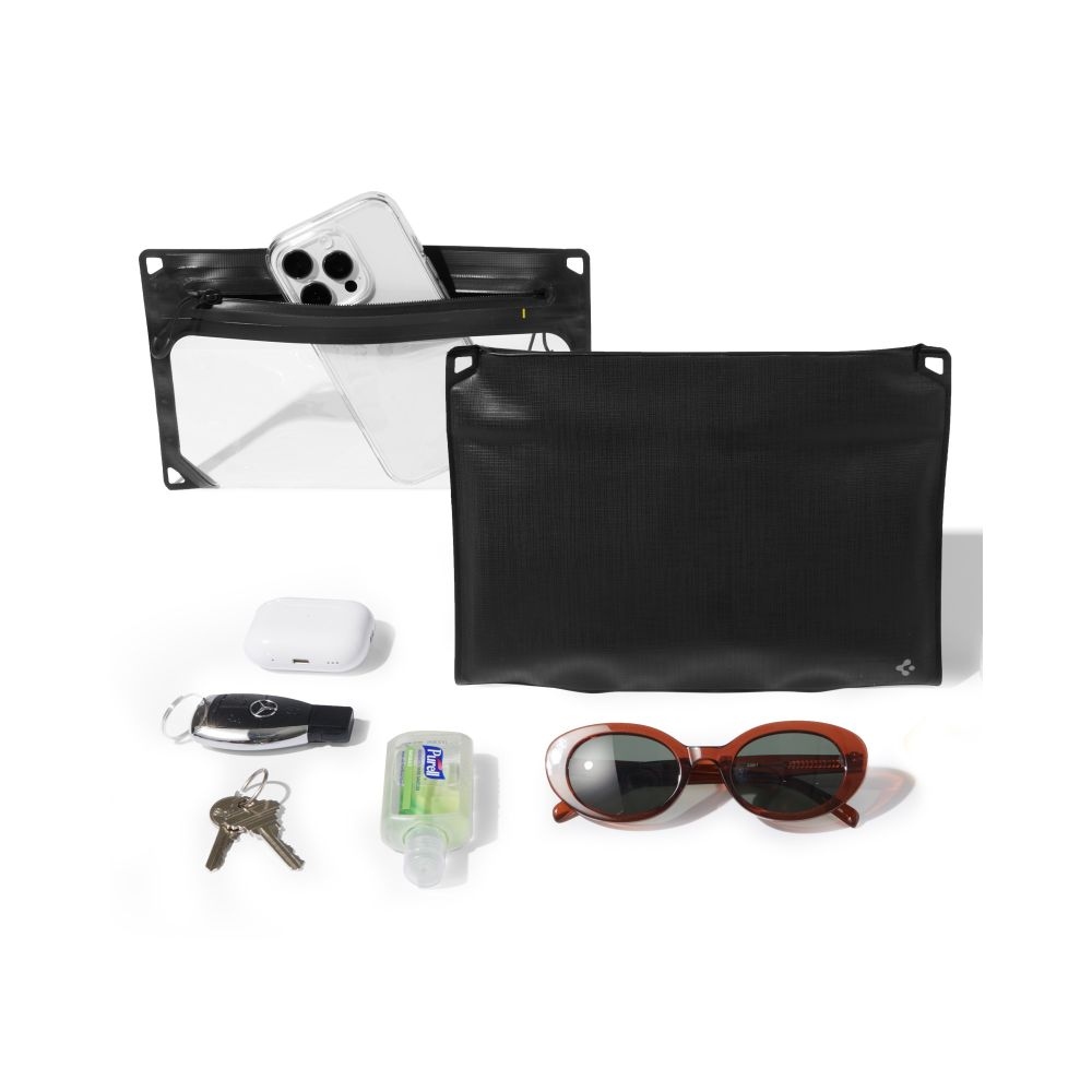 Spigen AquaShield A640 univerzální vodotěsná taška přes rameno a pouzdro - černá