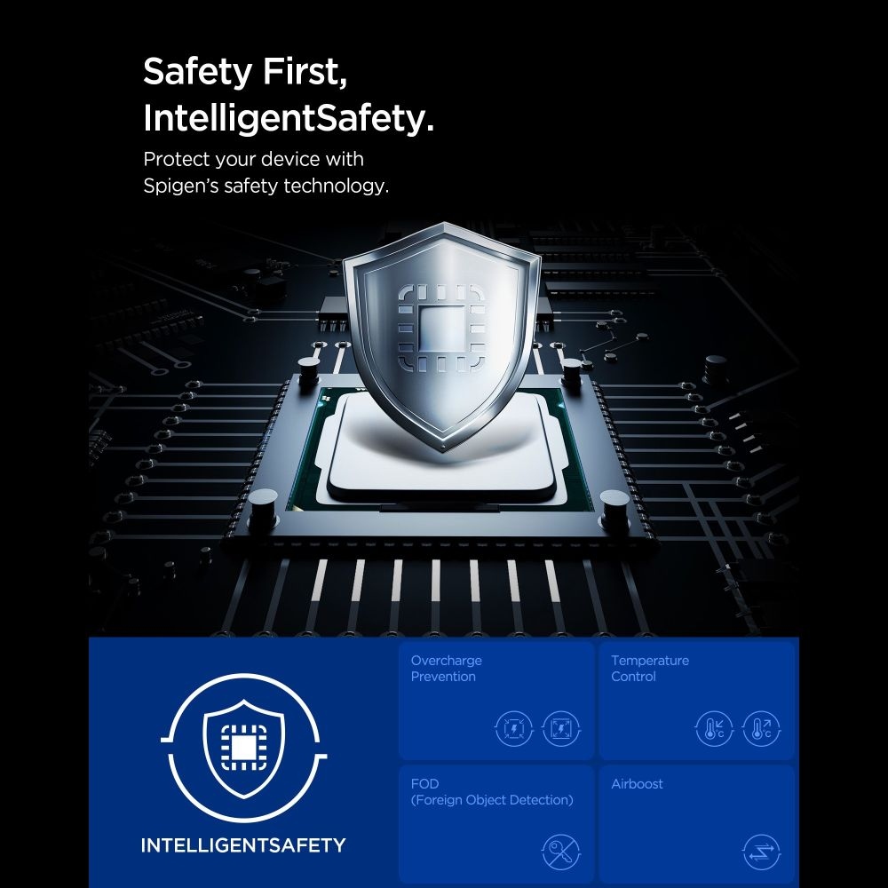 Spigen EA2205MQ MagSafe powerbanka 5000 mAh 22,5W Qi2 - modrá