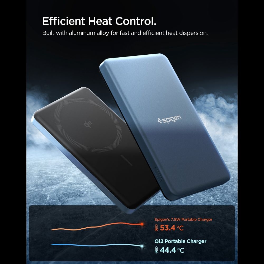 Spigen EA2205MQ MagSafe powerbanka 5000 mAh 22,5W Qi2 - modrá
