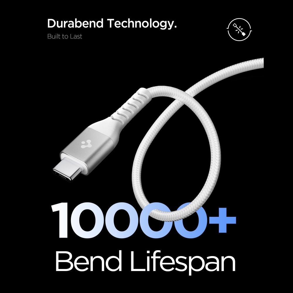 Spigen EB10010CCA datový kabel USB-C/USB-C 100W 1m - bílý