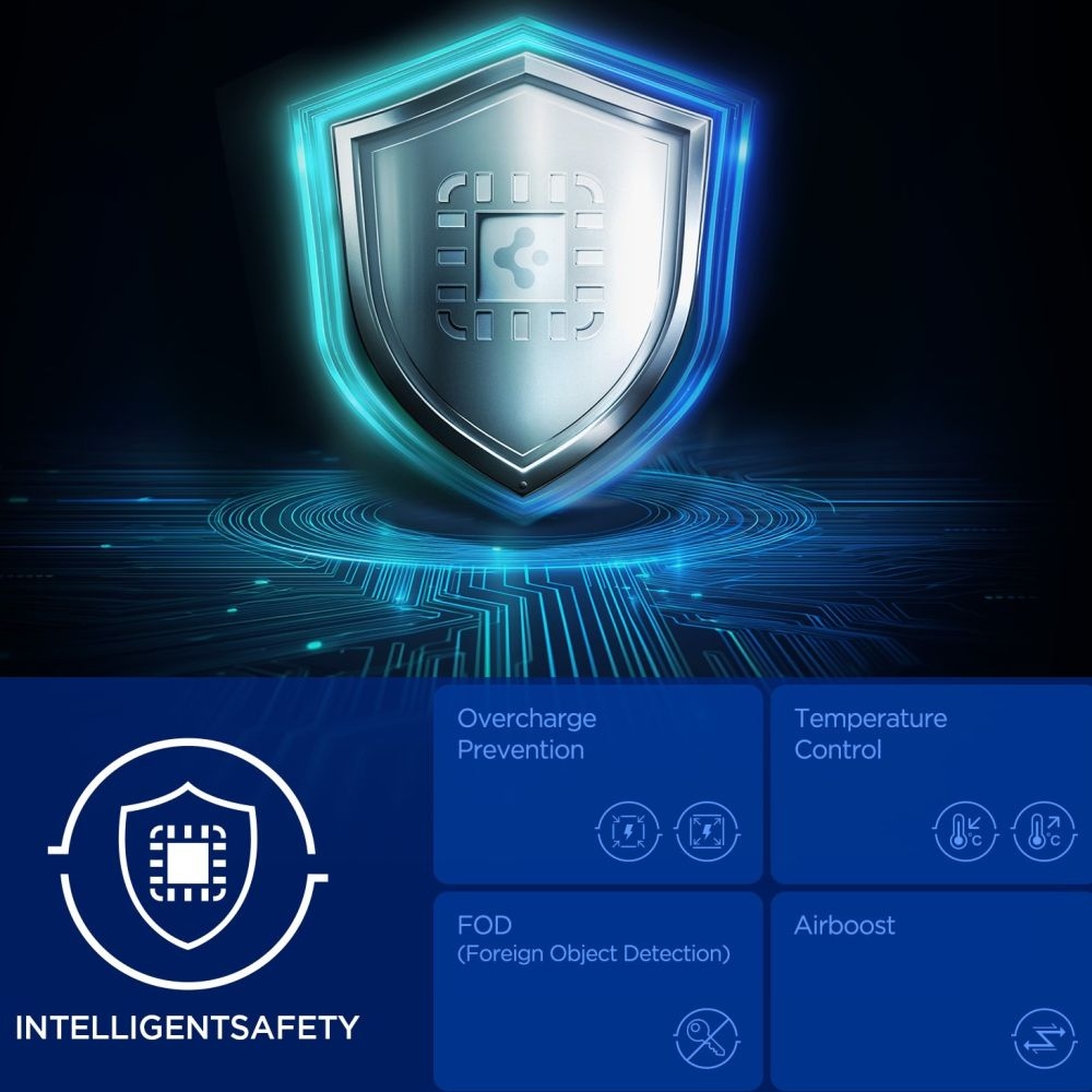 Spigen EV25MFAQ držák do ventilace s MagSafe Qi2 bezdrátovým nabíjením 25W - černý