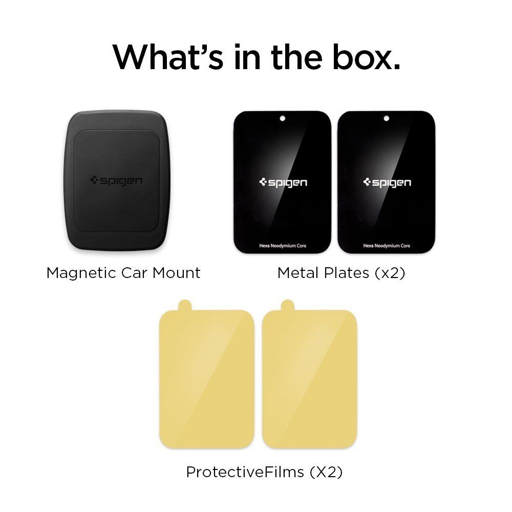Spigen H12 magnetický držák do ventilace do auta - černý