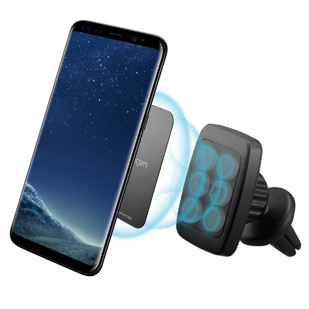 Spigen H12 magnetický držák do ventilace do auta - černý