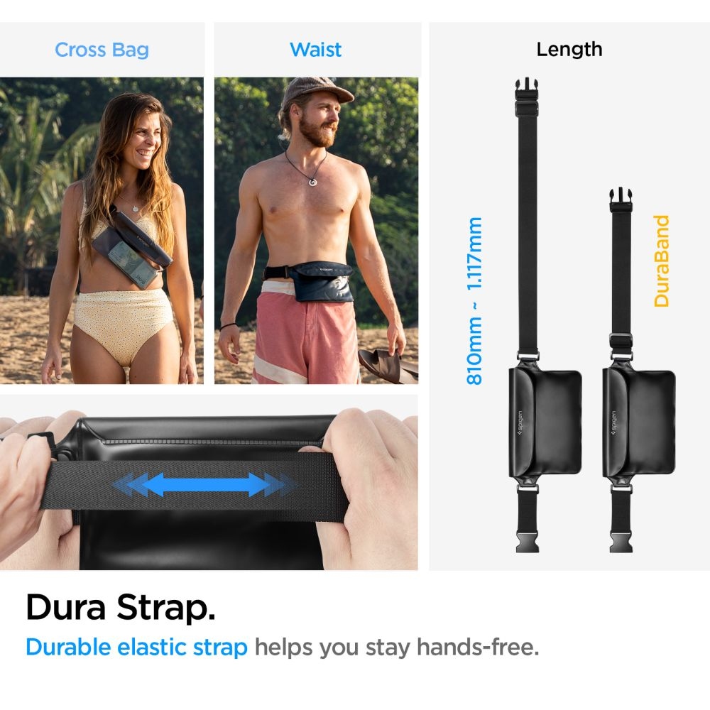 Spigen univerzální vodotěsné pouzdro A620  - černé