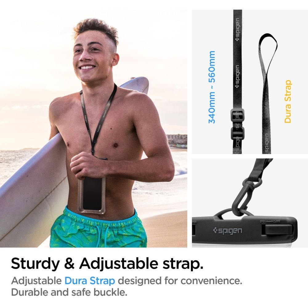 Spigen vodotěsné floating univerzální pouzdro A610 - průhledné