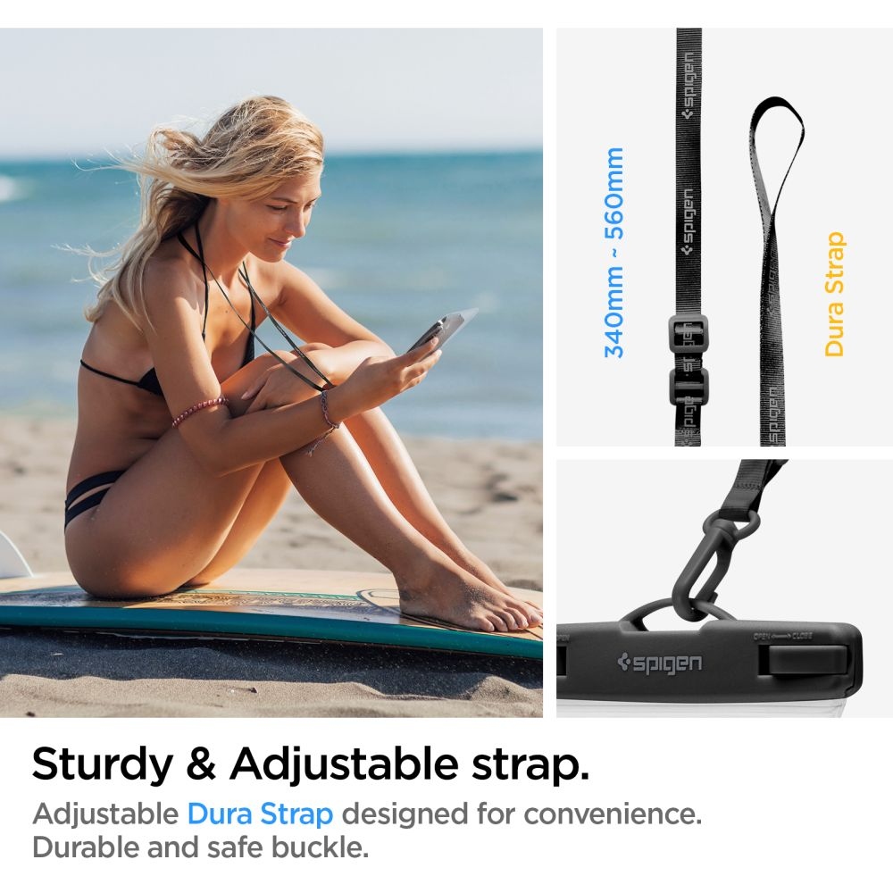 Spigen vodotěsné univerzální pouzdro A601 - průhledné