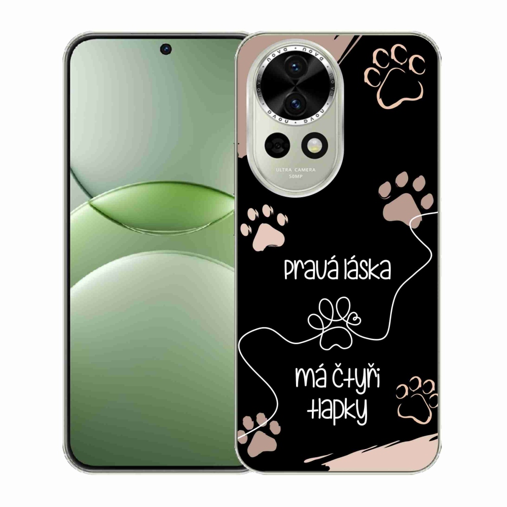 Gelový kryt mmCase na Huawei Nova 13 5G - psí motiv 1 černé pozadí