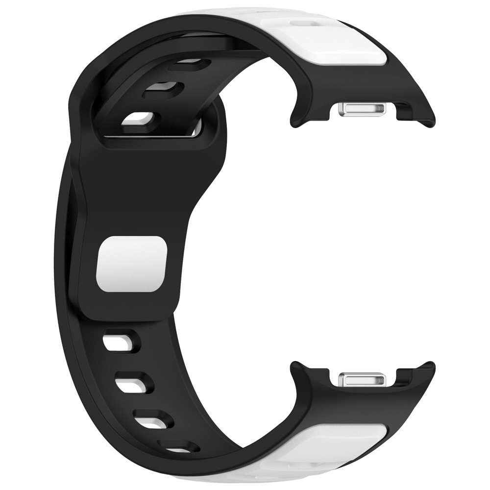 Sports silikonový řemínek na Samsung Galaxy Watch8 Classic 46mm/Watch8 44mm/40mm - černý/bílý