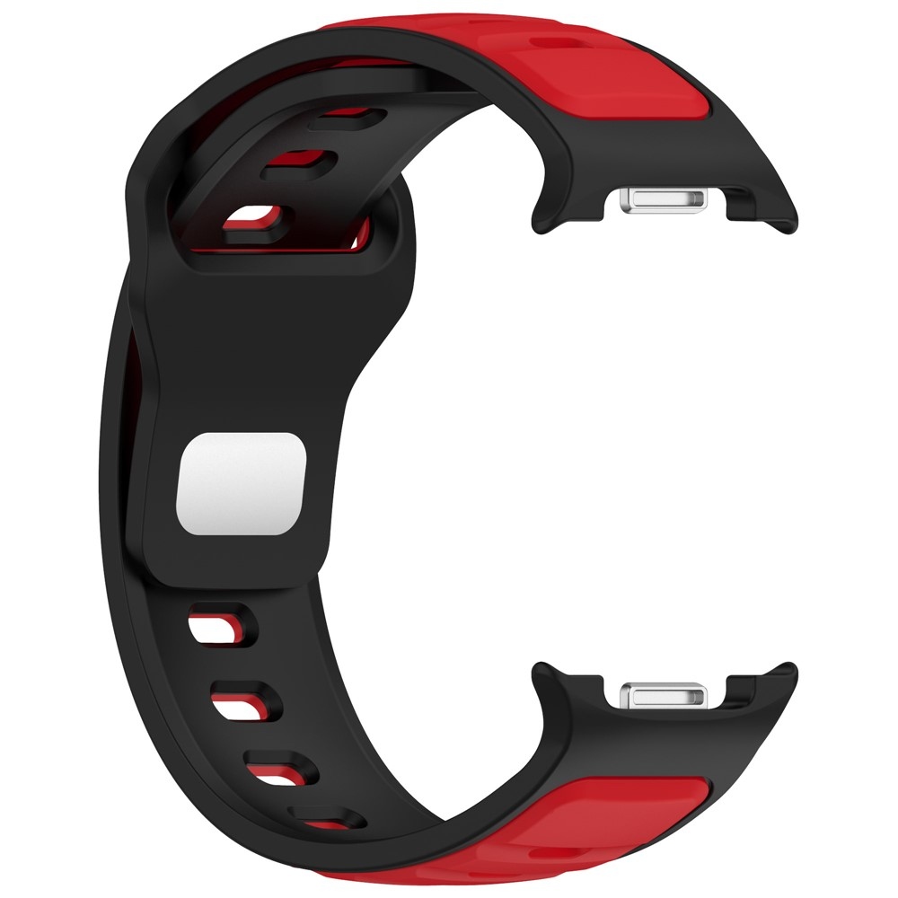 Sports silikonový řemínek na Samsung Galaxy Watch8 Classic 46mm/Watch8 44mm/40mm - černý/červený