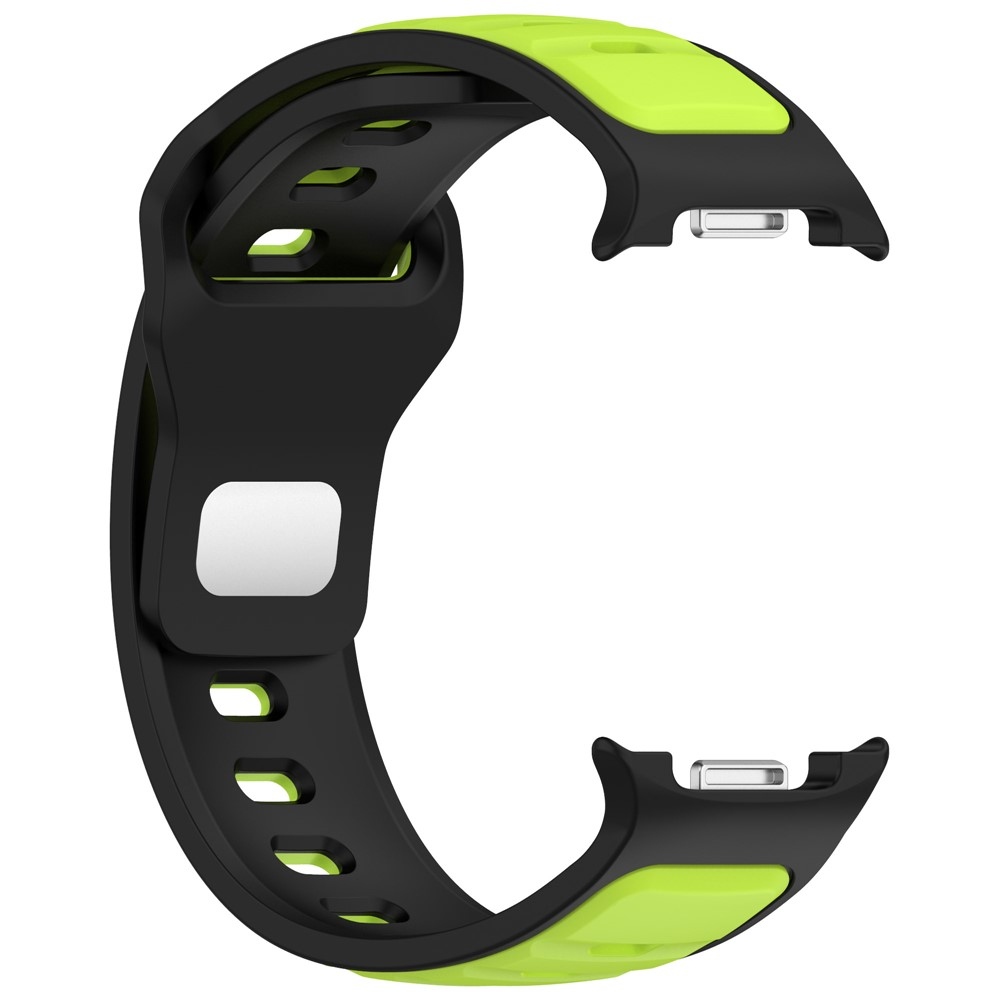 Sports silikonový řemínek na Samsung Galaxy Watch8 Classic 46mm/Watch8 44mm/40mm - černý/zelený