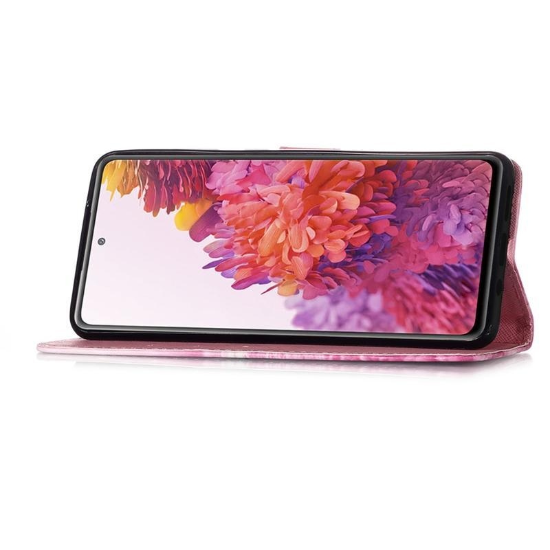 Spot PU kožené peněženkové pouzdro pro mobil Samsung Galaxy S20 FE/S20 FE 5G - nepřestávej snít