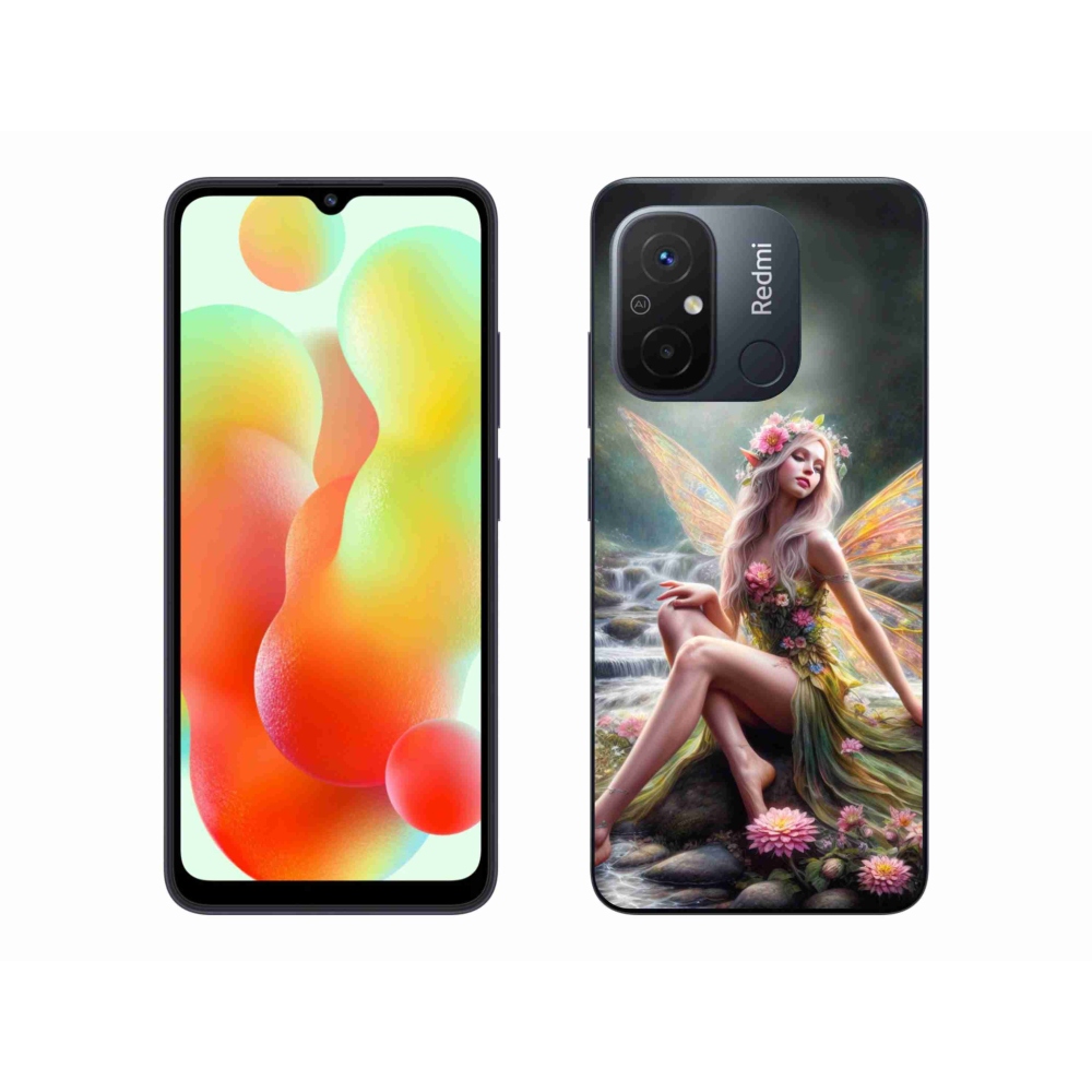 Gelový kryt mmCase na Xiaomi Redmi 12C - motýlí žena 1