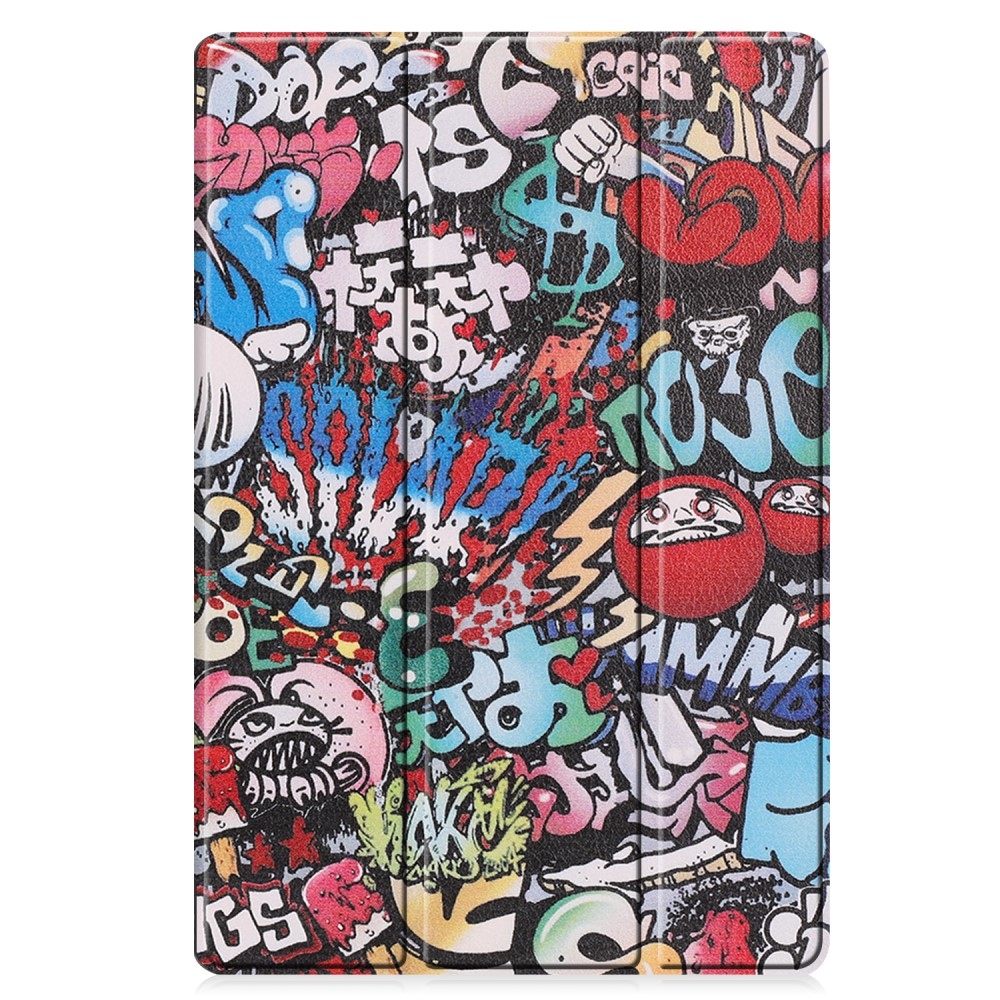 Print chytré zavírací pouzdro na Samsung Galaxy Tab S9+/Tab S10+ - graffiti