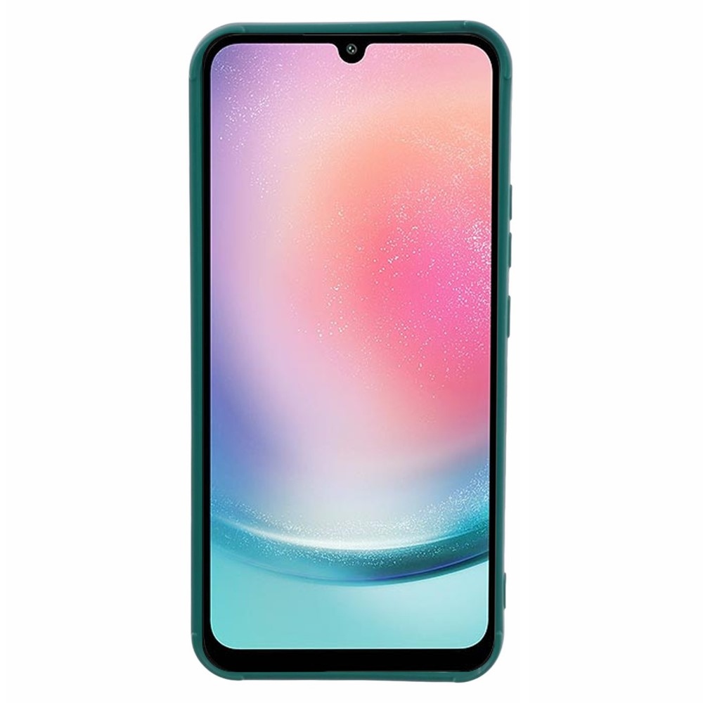 Grid odolný gelový obal na Samsung Galaxy A24 - zelený