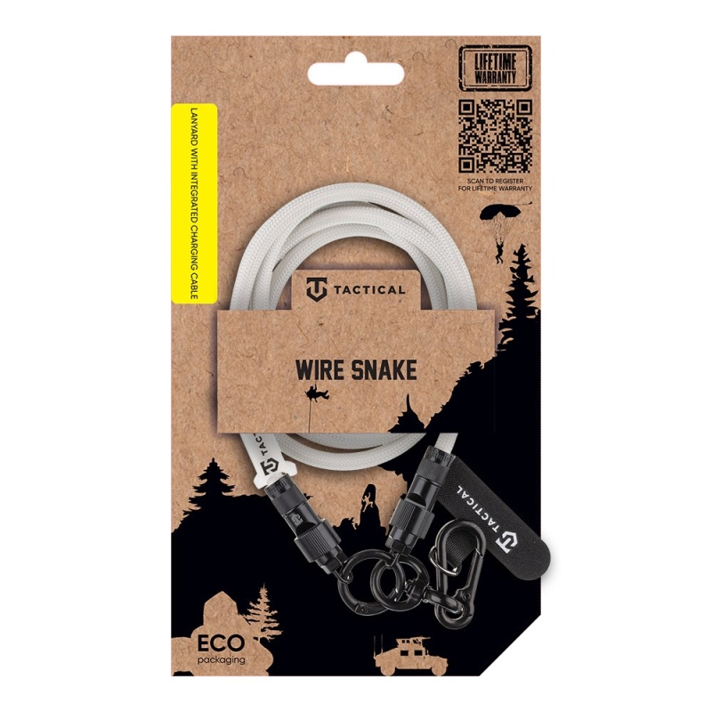 Tactical Wire Snake USB-C 1,2m White