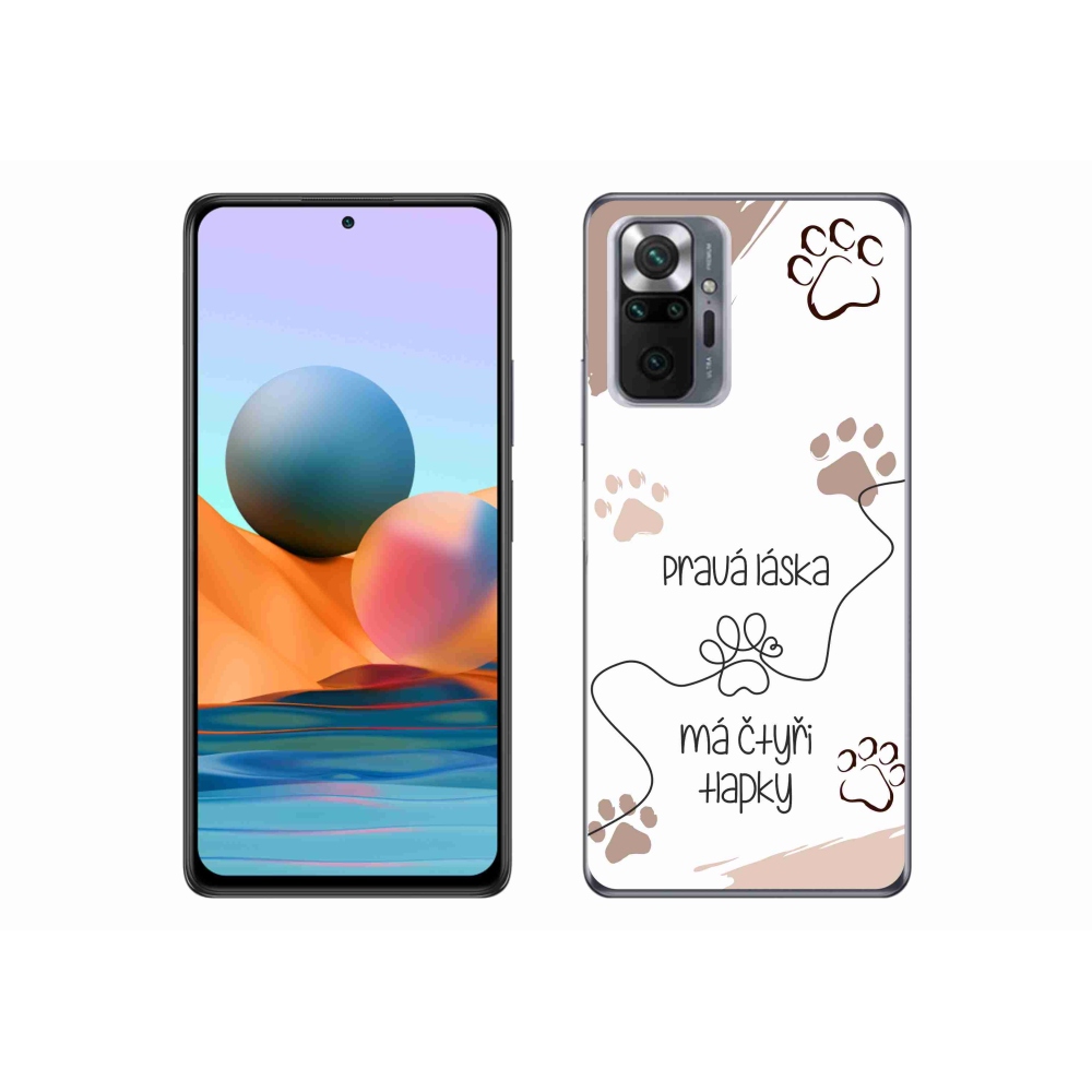 Gelový kryt mmCase na Xiaomi Redmi Note 10 Pro - psí motiv 1 bílé pozadí