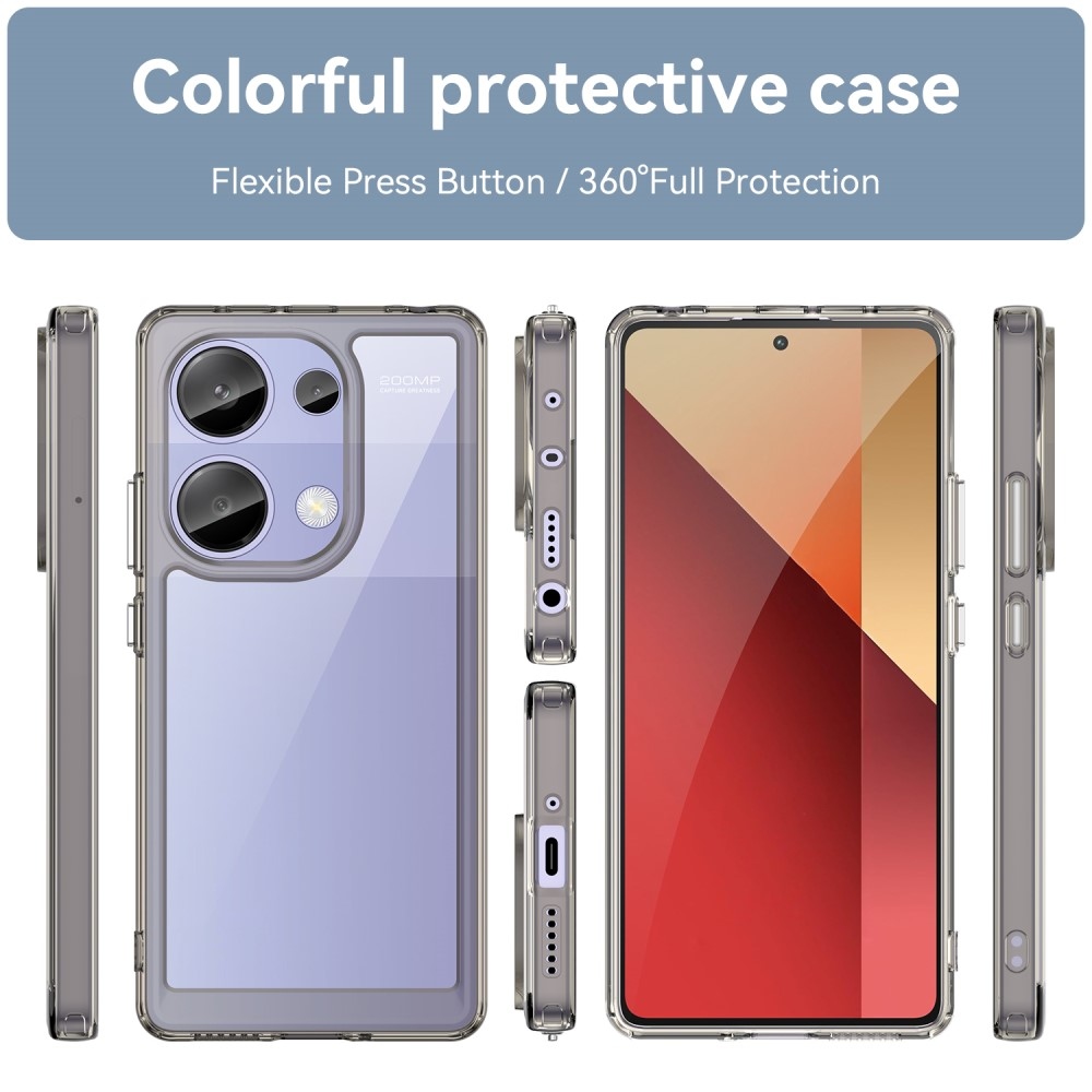 Gelový obal s pevnými zády pro Xiaomi Redmi Note 13 Pro 4G/Poco M6 Pro - šedý