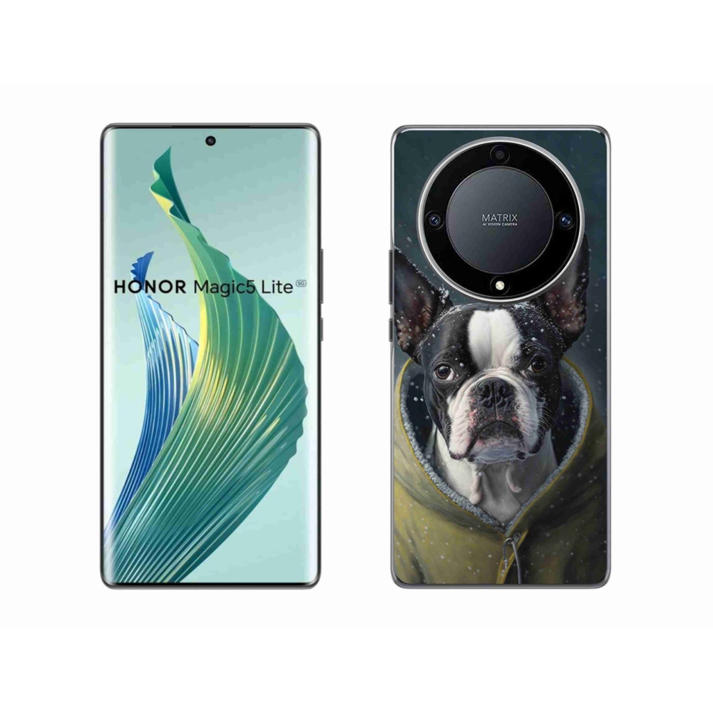 Gelový kryt mmCase na Honor Magic 5 Lite 5G - buldoček