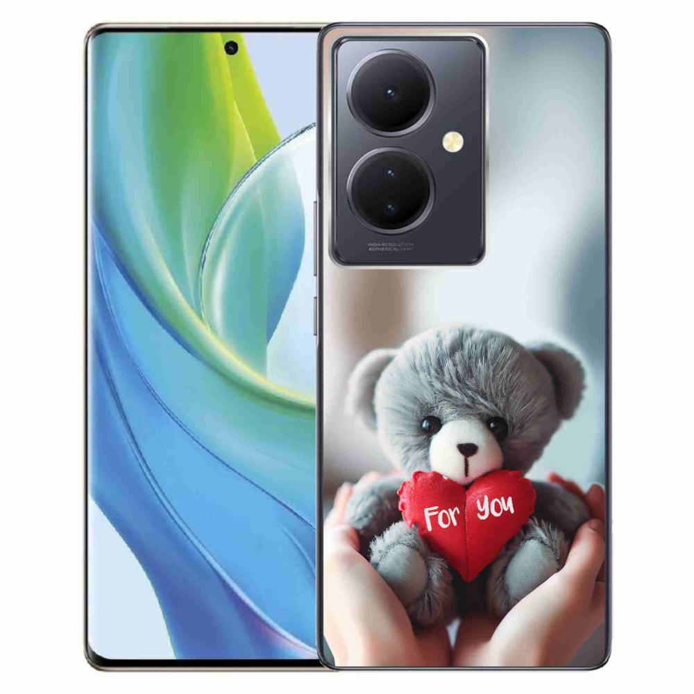 Gelový kryt mmCase na Vivo V29 Lite 5G - medvídek pro zamilované