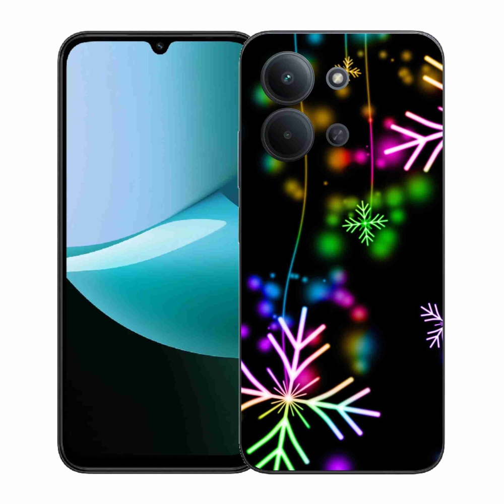 Gelový kryt mmCase na Xiaomi Redmi 15C 4G (171mm)/Poco C85 4G (171mm) - barevné vločky