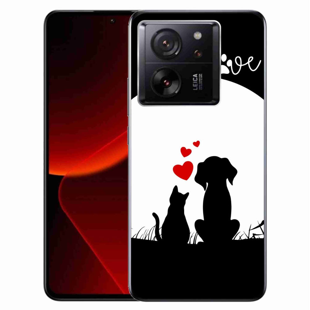 Gelový obal mmCase na Xiaomi 13T/13T Pro - zvířecí láska