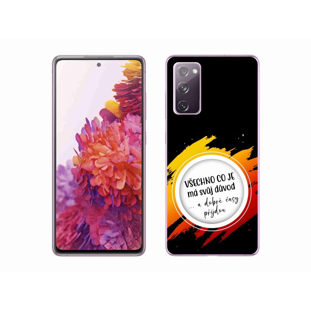Gelový kryt mmCase na Samsung Galaxy S20 FE - citát 3 černé pozadí