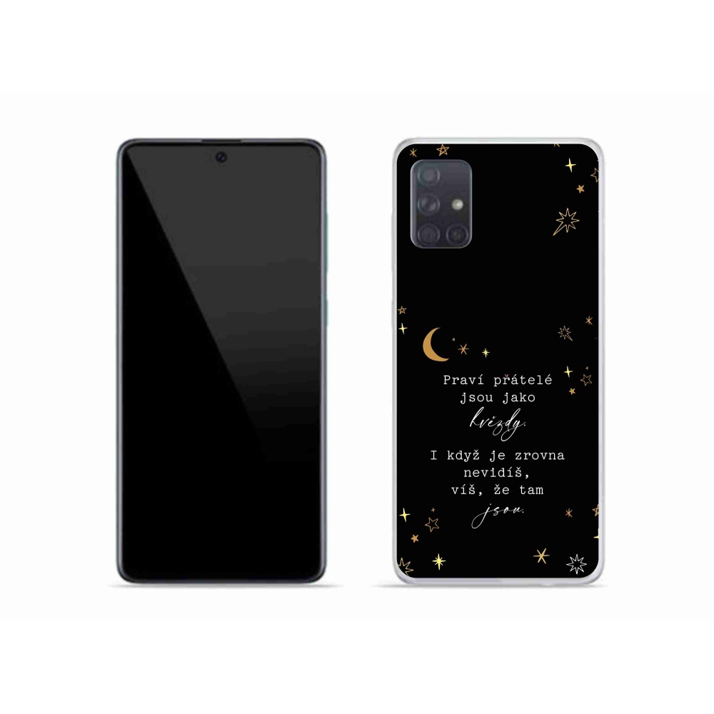 Gelový kryt mmCase na Samsung Galaxy A51 - citát 6 černé pozadí