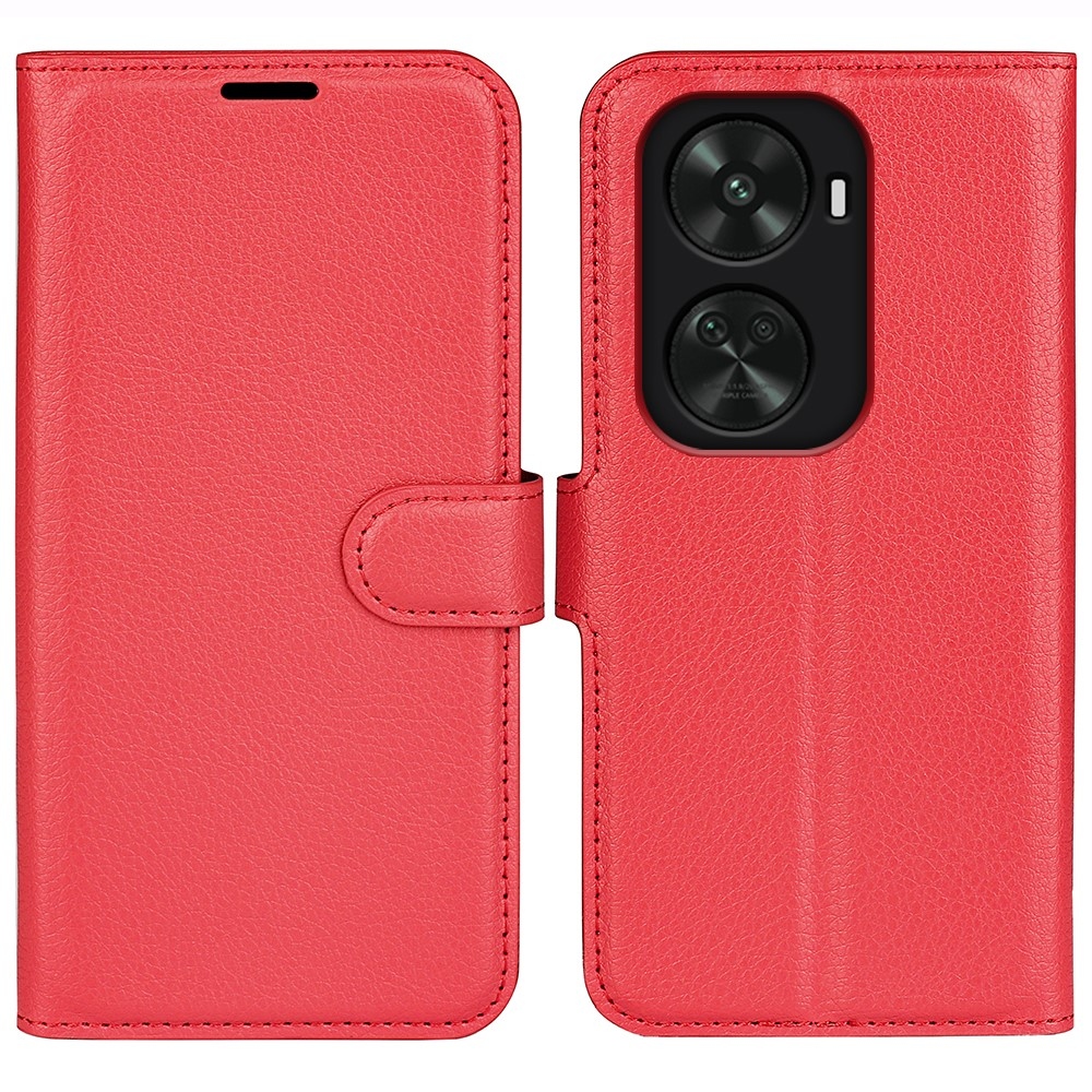 Litchi knížkové pouzdro na Huawei Nova 12 SE - červené